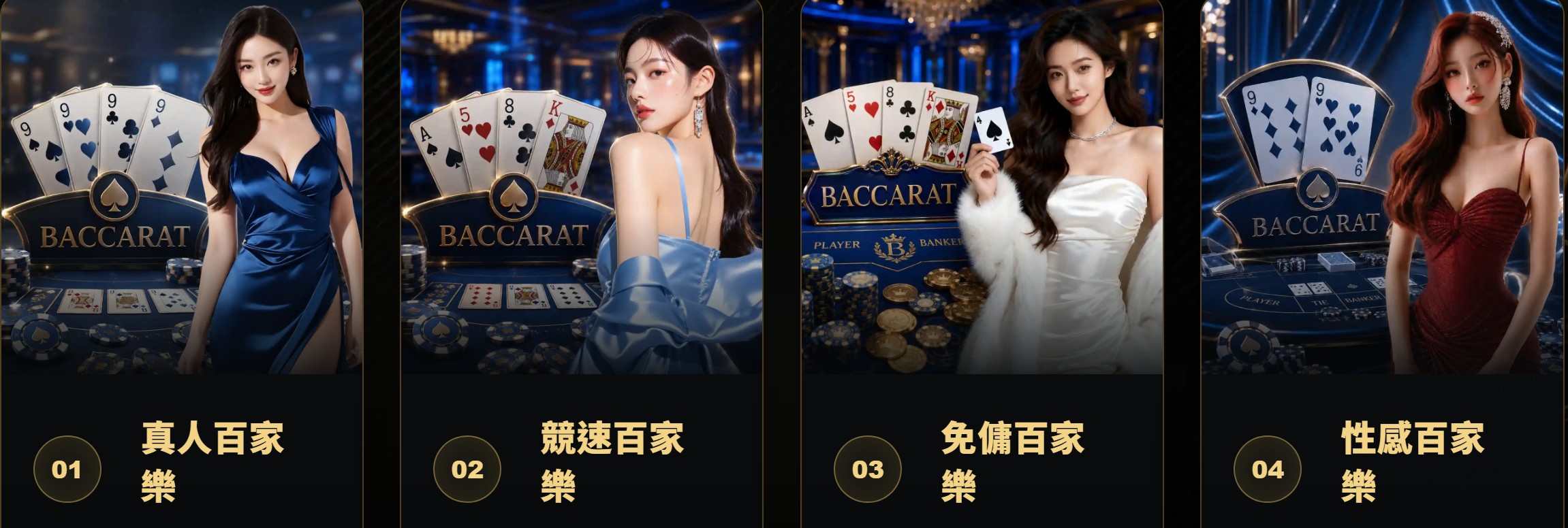 歐博競速百家樂遊戲畫面示意